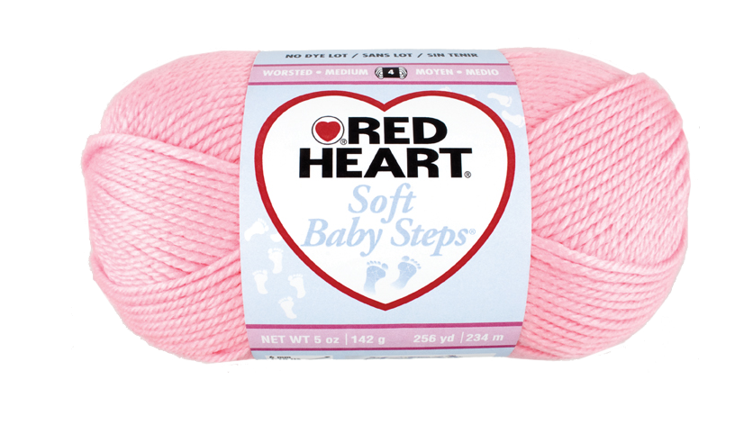Red Heart Soft Baby Steps - 3 - pink